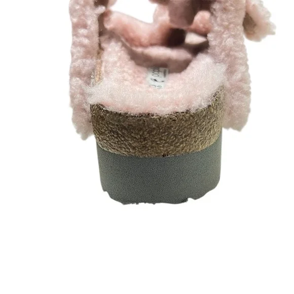 Papillio Birkenstock Barbie Pink Big Buckle Sz 40/US 9 Platform Sandals Portugal - Picture 9 of 12